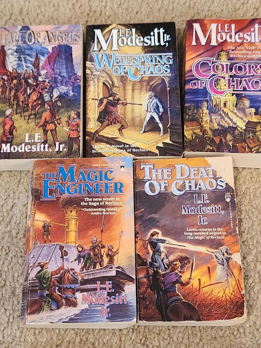 L.E Modesitt‎ Jr Paperback Book Lot Of 9 The Saga of Recluce Fantasy Novels